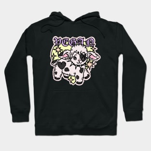 VEGAN cute lamb Hoodie